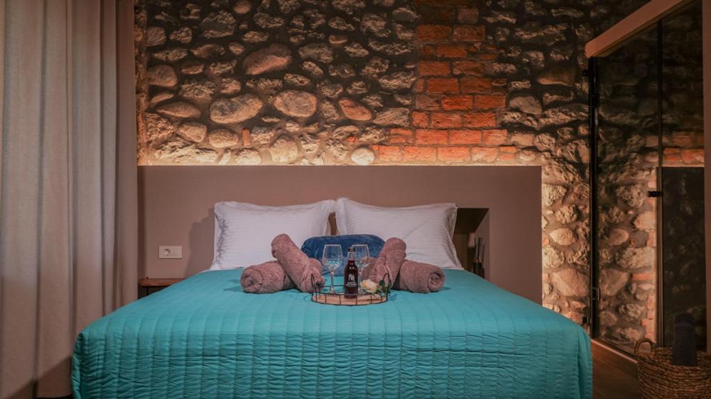 Postel nebo postele na pokoji v ubytování Guesthouse Pyxari