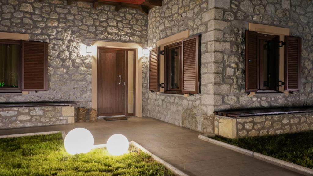 Zahrada ubytování Guesthouse Pyxari
