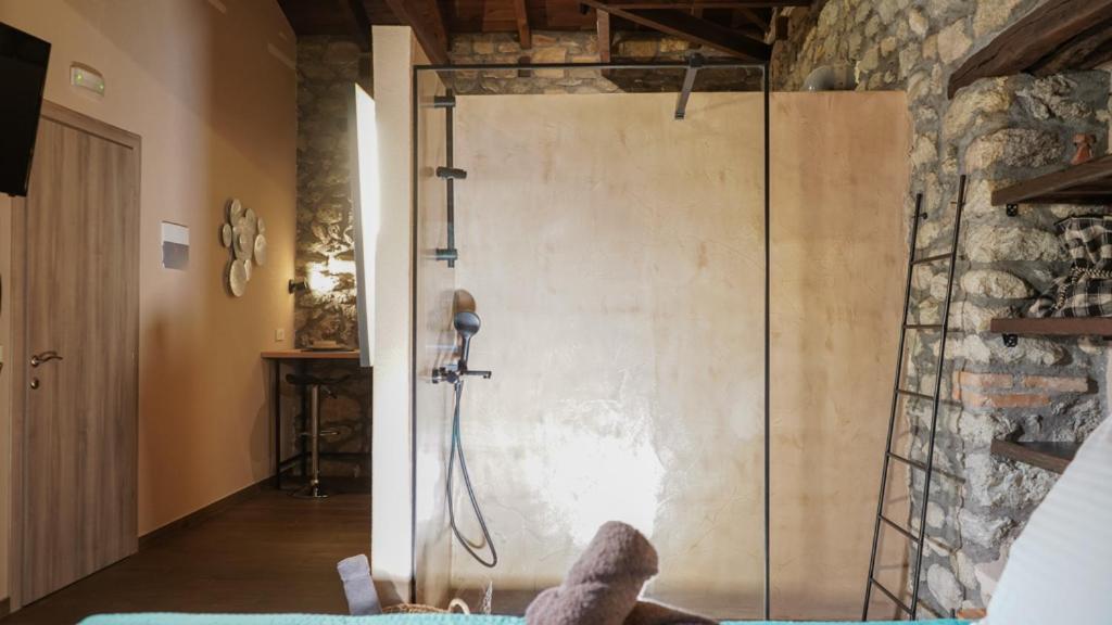 Koupelna v ubytování Guesthouse Pyxari