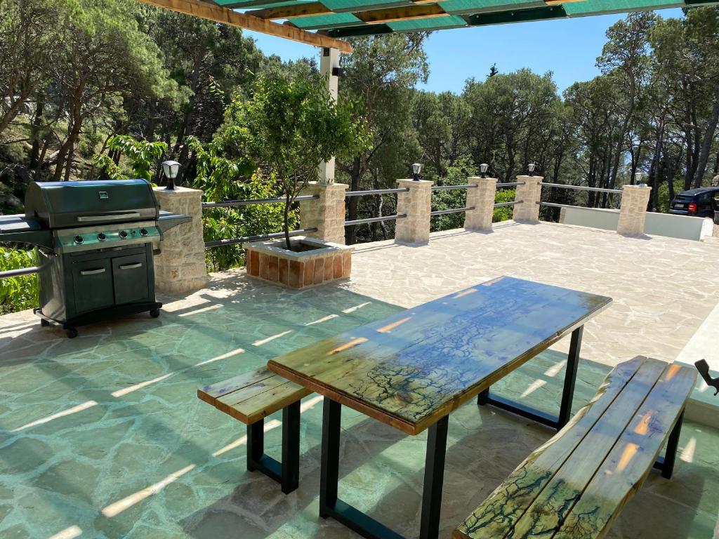 Balkón alebo terasa v ubytovaní Holiday Home Nugal Makarska 2+2