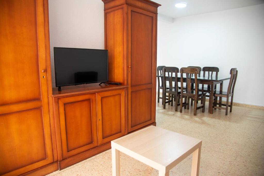 TV a/nebo společenská místnost v ubytování Apartamentos Maja