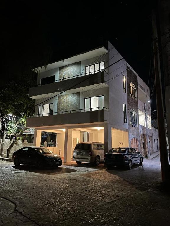 Budova, kde se aparthotel nachází