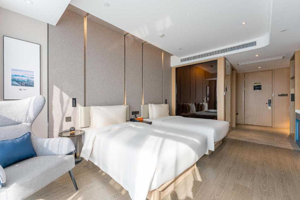Atour Hotel Yiwu International Trade Transportation Center - Camera Gemella Superiore