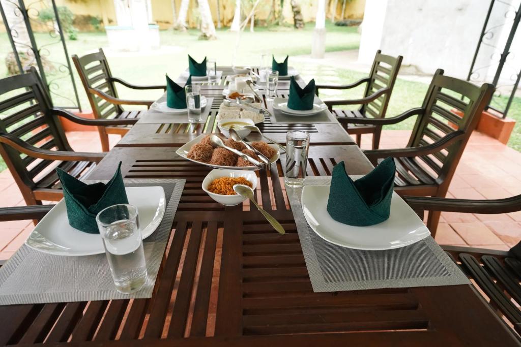 Restaurace v ubytování Gedara Villa