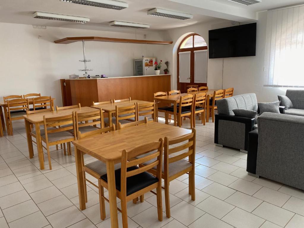 Kuchyň nebo kuchyňský kout v ubytování Penzion Trödler