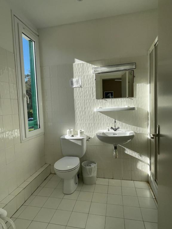 Koupelna v ubytování Hotel Thalassa