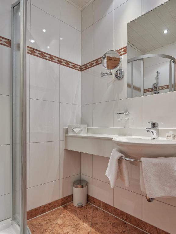 Kúpeľňa v ubytovaní Frühstückspension Klockhof