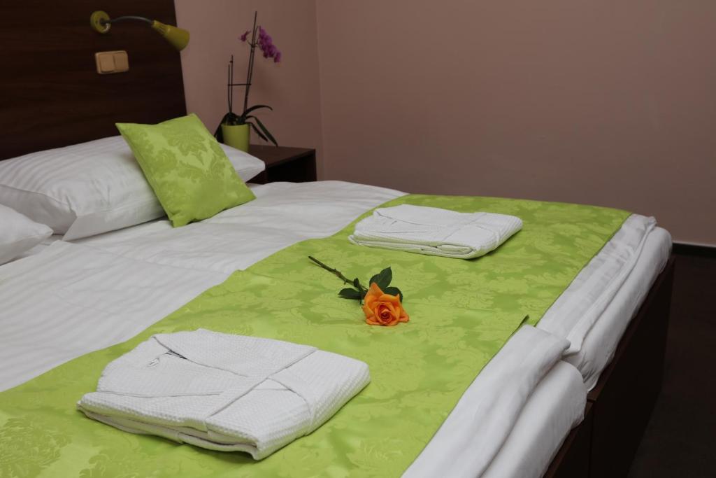 Voodi või voodid majutusasutuse Hotel Zámeček toas