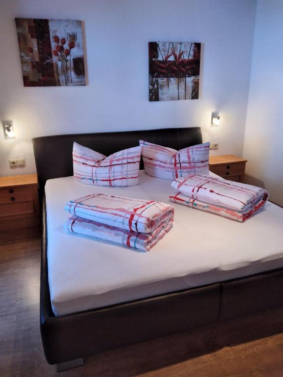 Posteľ alebo postele v izbe v ubytovaní Ferienwohnung Nancy