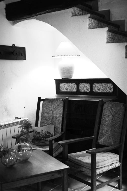 Zona de estar de El Celler de la Guàrdia