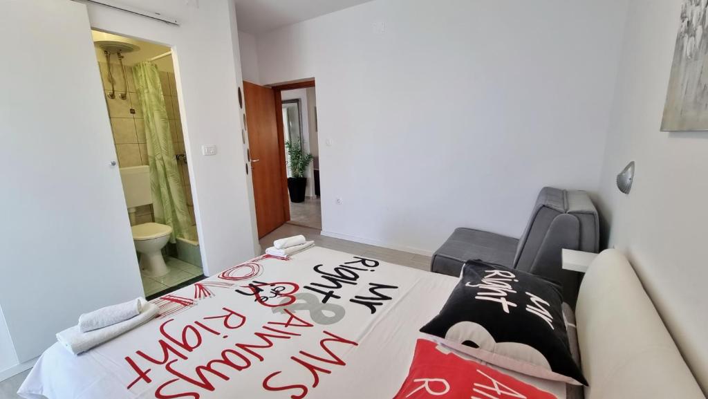 Posteľ alebo postele v izbe v ubytovaní Apartment Milana