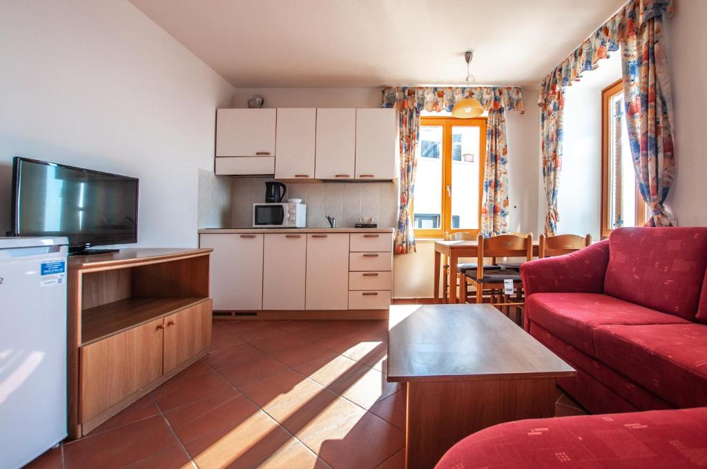 Kuchyň nebo kuchyňský kout v ubytování Apartments Punta Piran