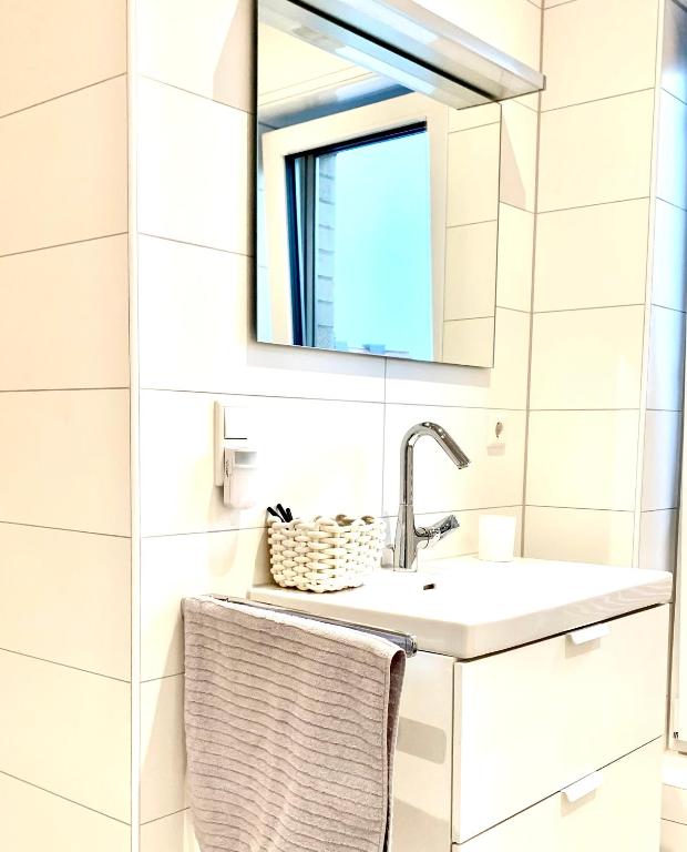 Koupelna v ubytování Freya Blue Ferienhaus