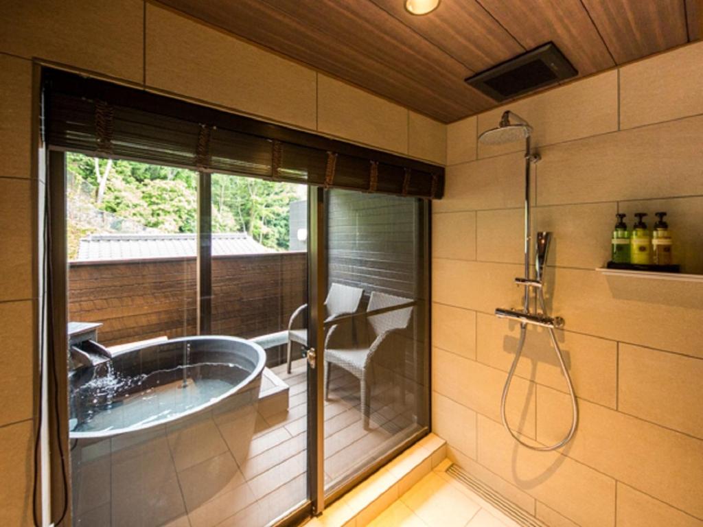 Koupelna v ubytování LiVEMAX RESORT Aki Miyajima