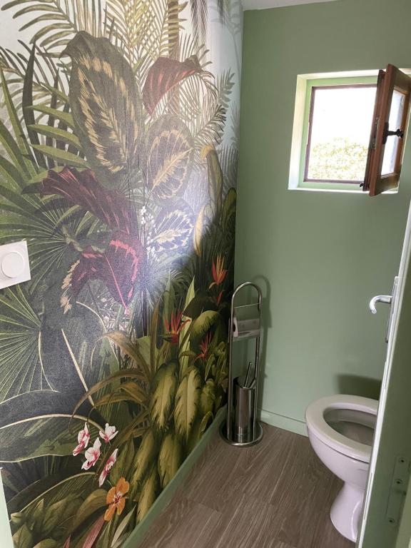 Koupelna v ubytování Aux murmures de la nature B&B
