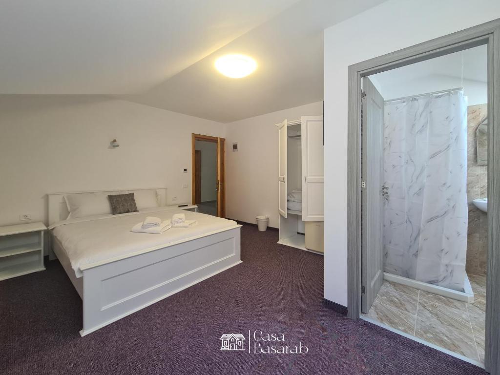 Postel nebo postele na pokoji v ubytování Casa Basarab