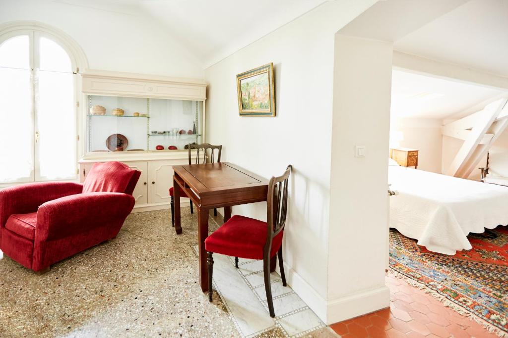 Posezení v ubytování Résidence La Villa Léonie