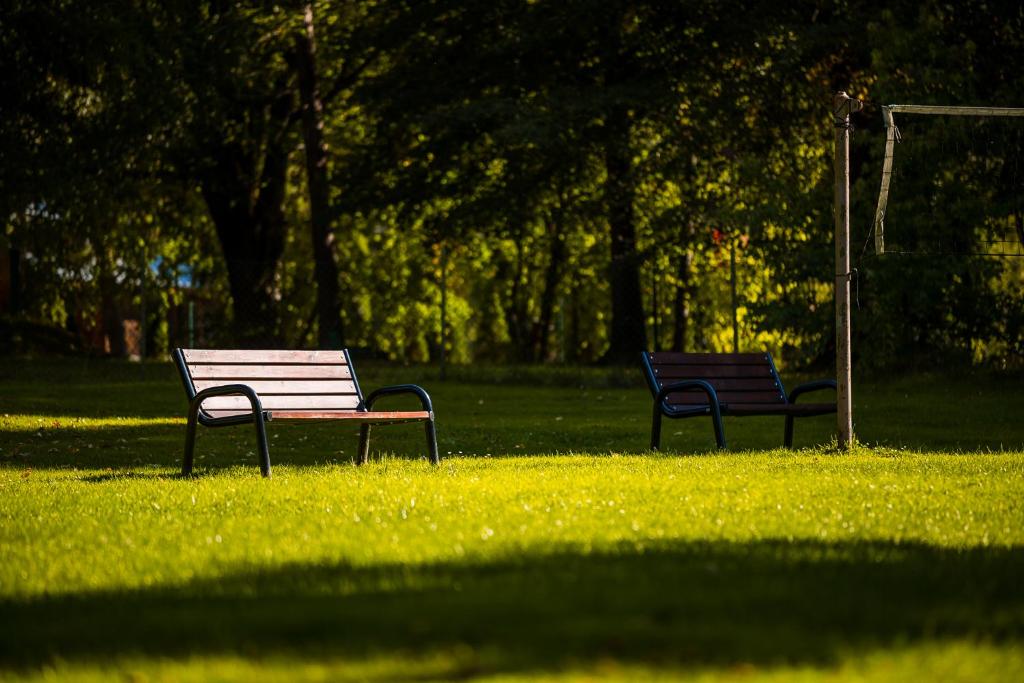 Vonkajšia záhrada v ubytovaní POŁONINY Resort