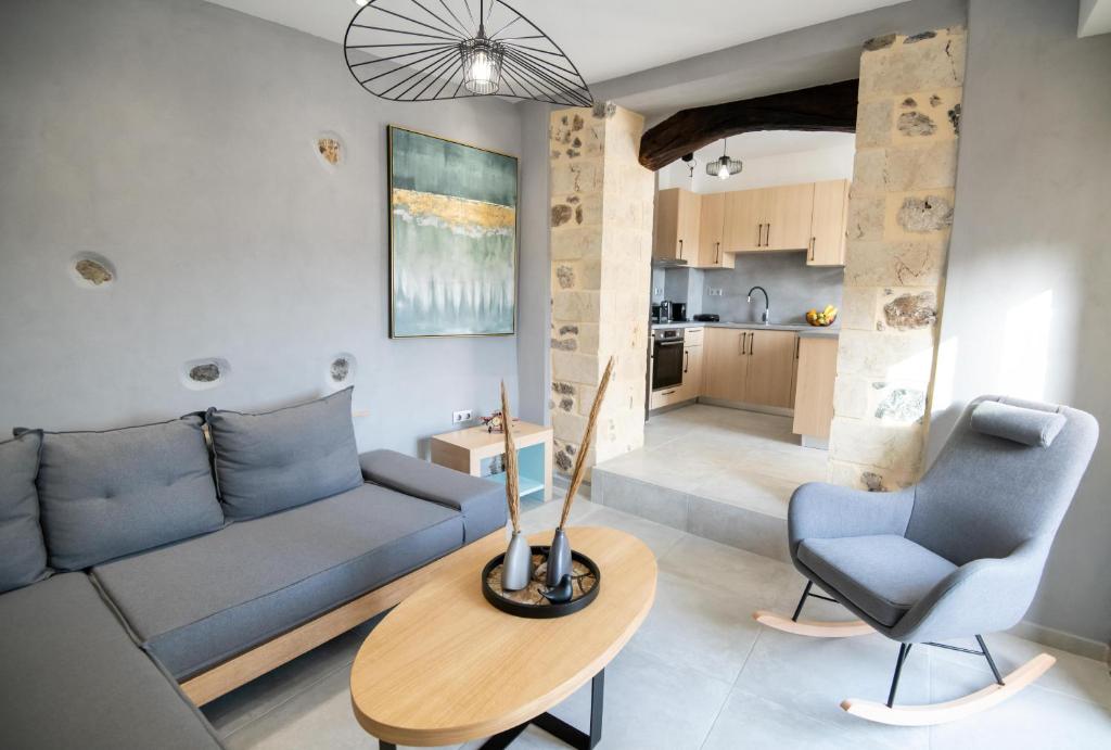 Posezení v ubytování Casa Teo, By Hellocrete