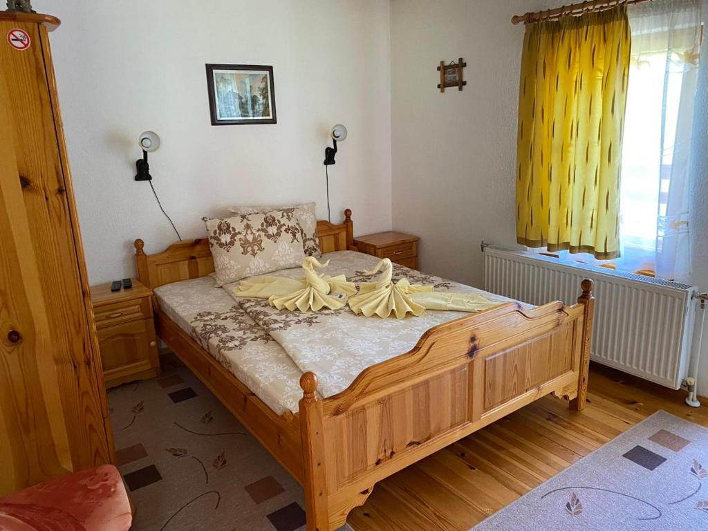 Postel nebo postele na pokoji v ubytování вила Здравец