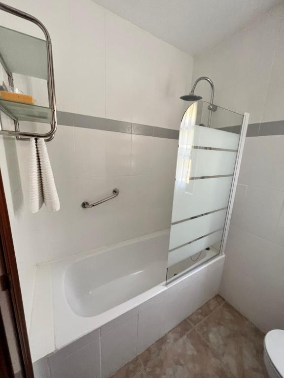 Koupelna v ubytování Hostal La Ruta