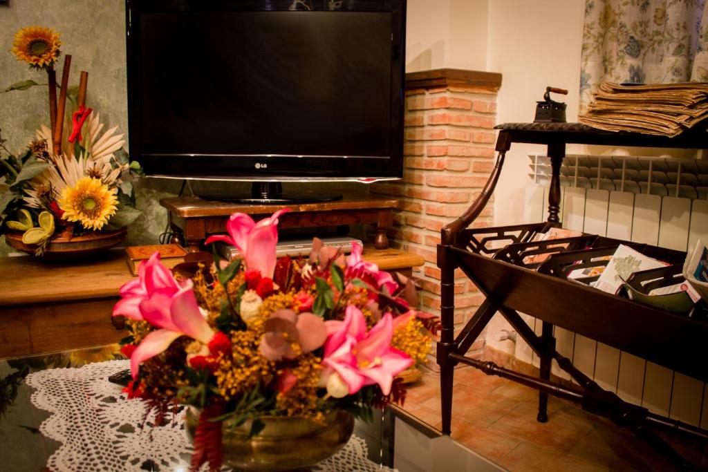 TV a/nebo společenská místnost v ubytování Casa Rural Teresa