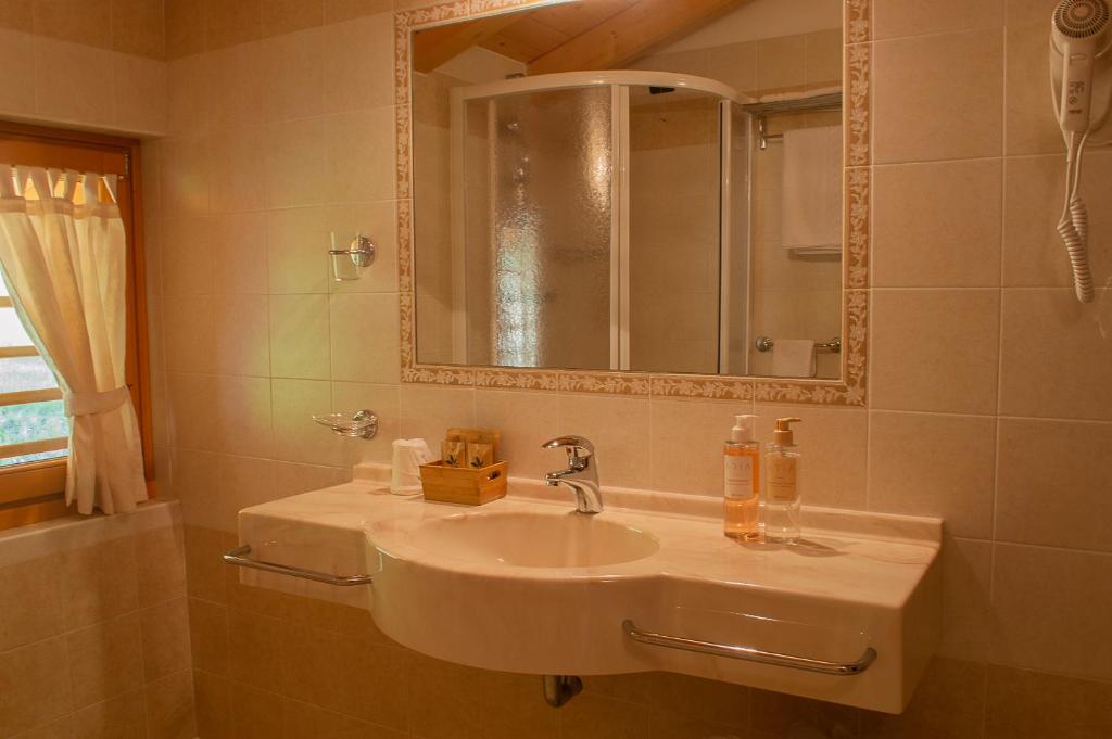 Koupelna v ubytování Hotel Garnì Sant'Antonio con Spa