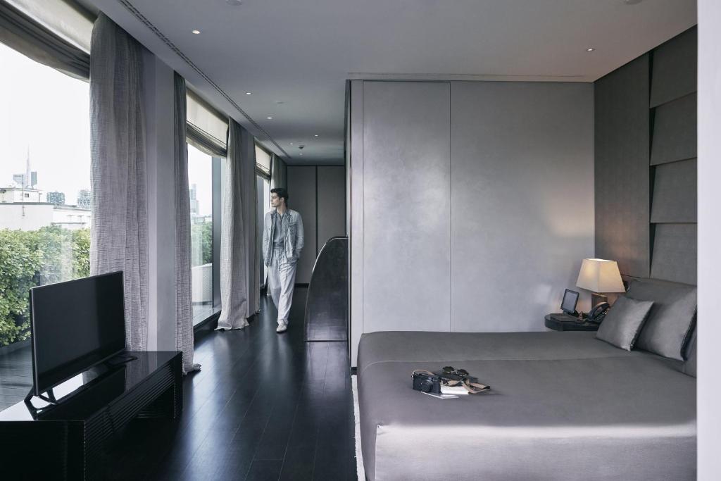 Posezení v ubytování Armani Hotel Milano