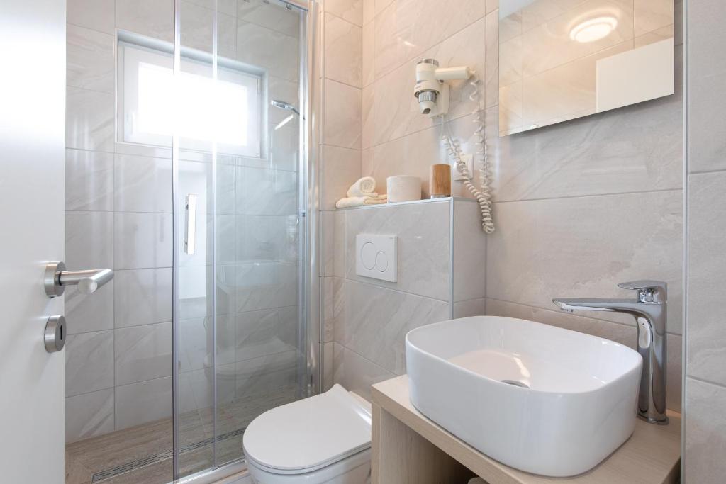 Koupelna v ubytování Ferienhaus Nikola