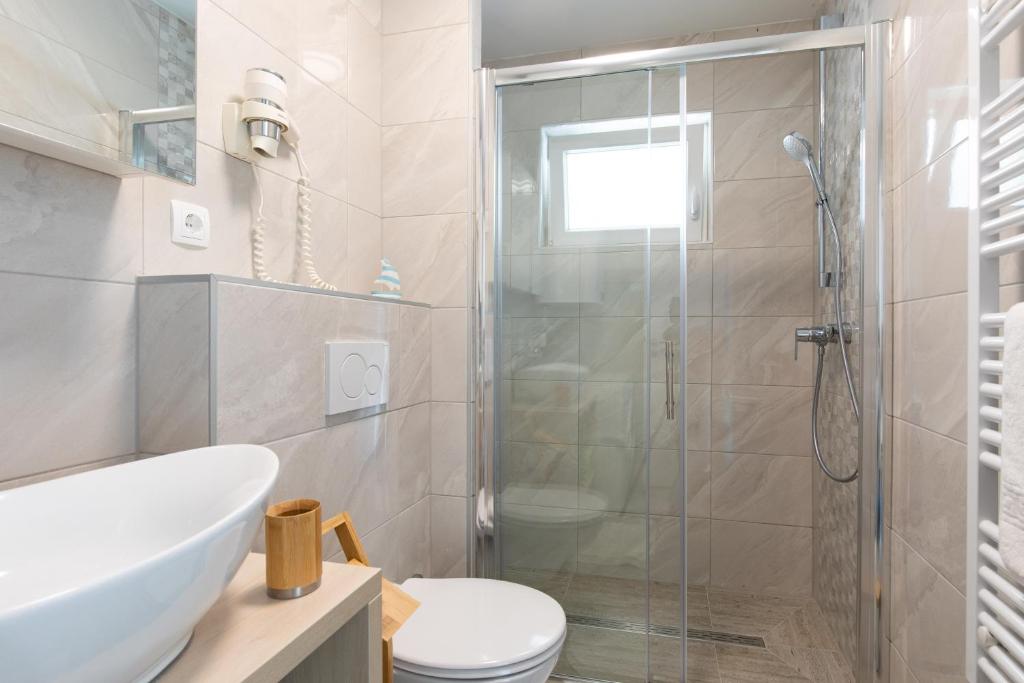 Koupelna v ubytování Ferienhaus Nikola