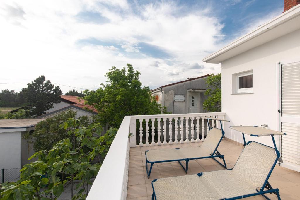 Balkón nebo terasa v ubytování Ferienhaus Nikola