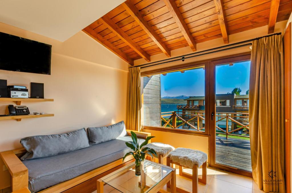 Posezení v ubytování Villa Huapi