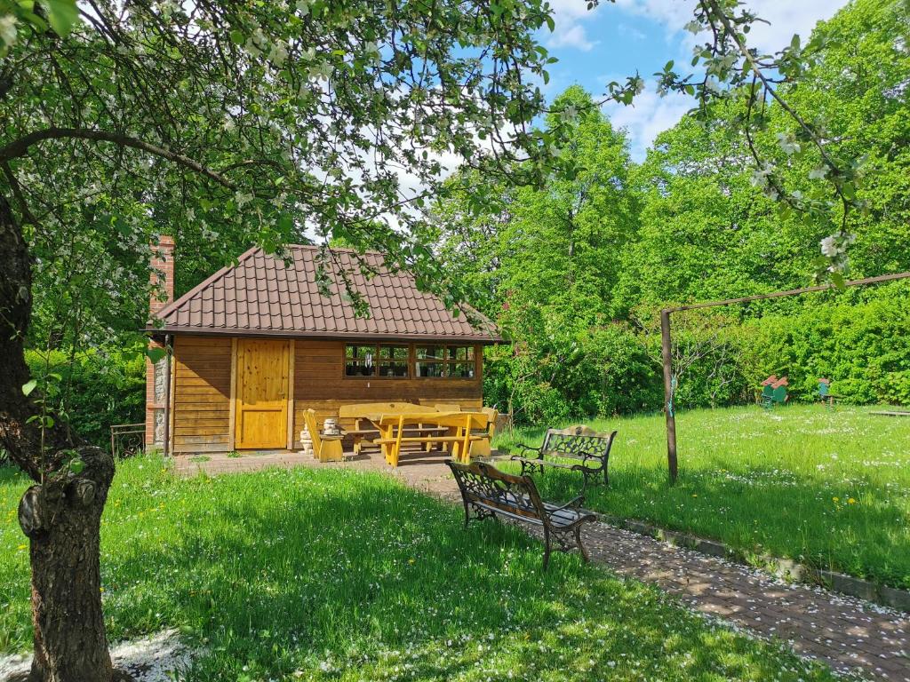 Zahrada ubytování Pod Bocianami Kaszuby