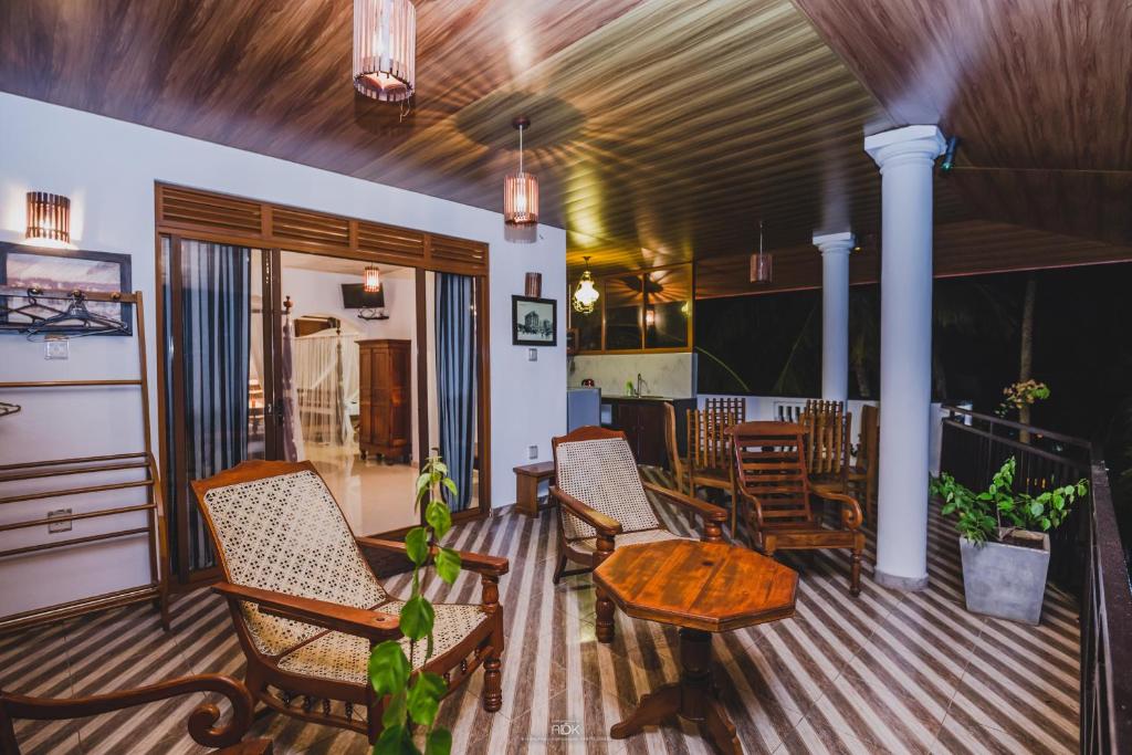 Posezení v ubytování Seaview Deepal villa