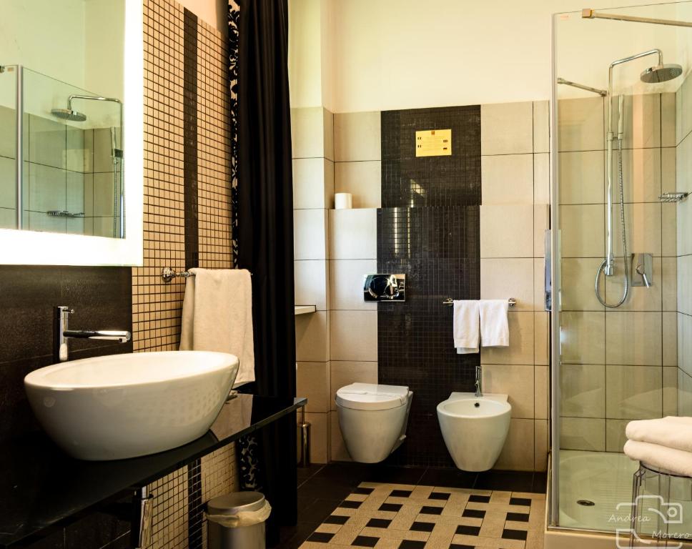 Koupelna v ubytování Hotel I Somaschi