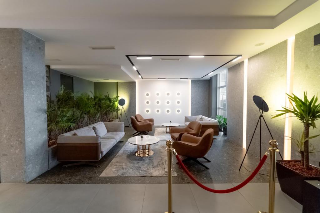 Posezení v ubytování Hotel Diamond Prishtina