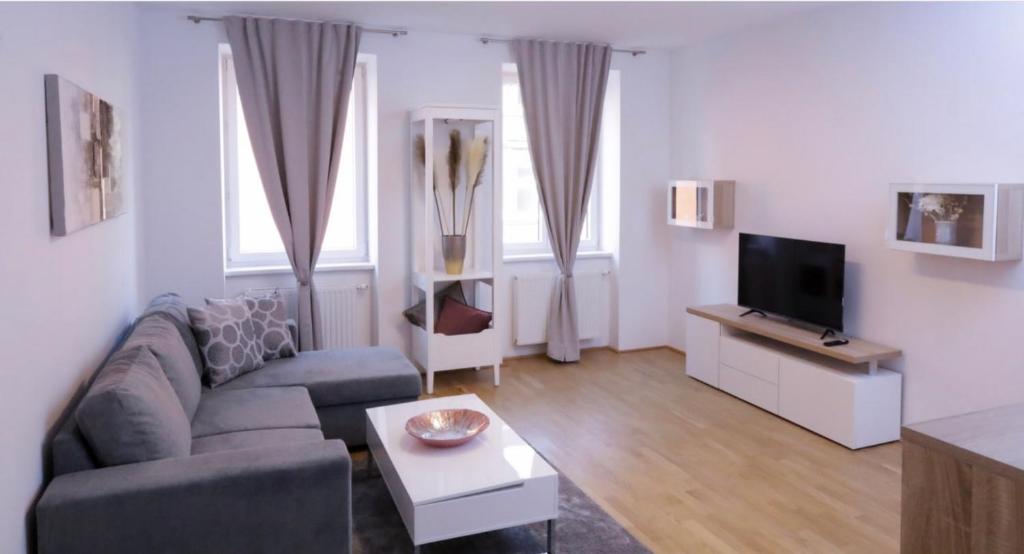 TV a/nebo společenská místnost v ubytování Elegante Unterkunft l BG7