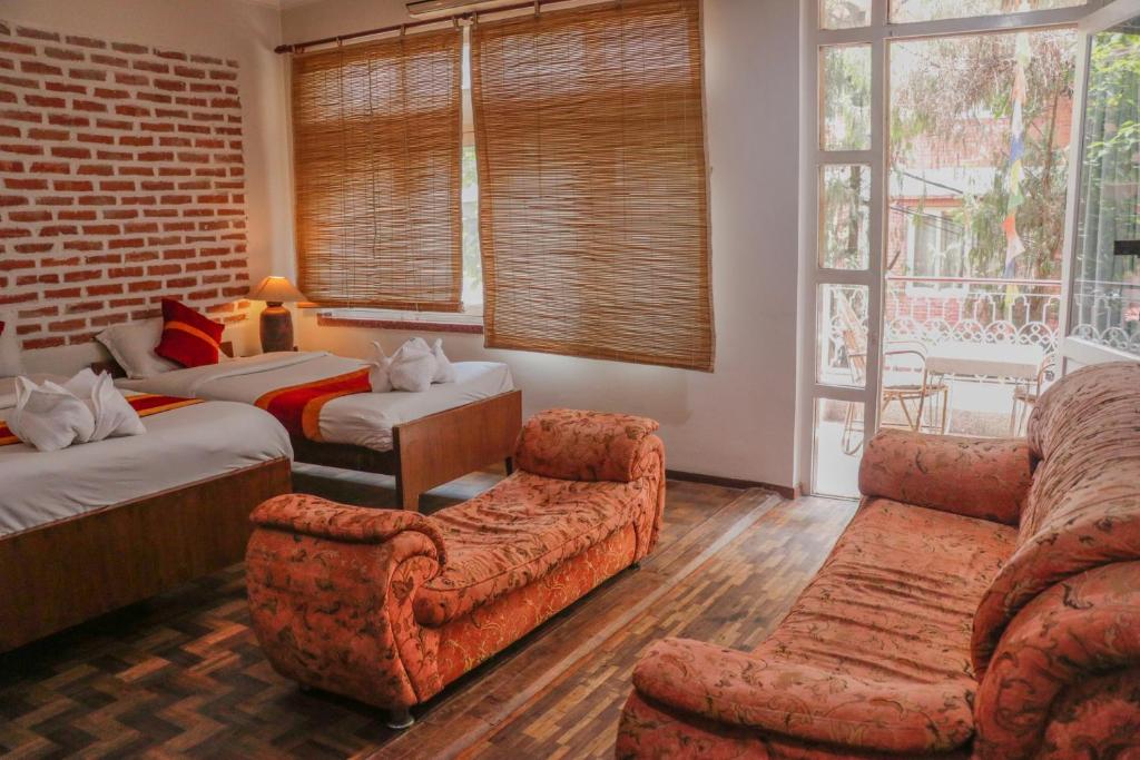 Posezení v ubytování Hotel ThorongLa Thamel