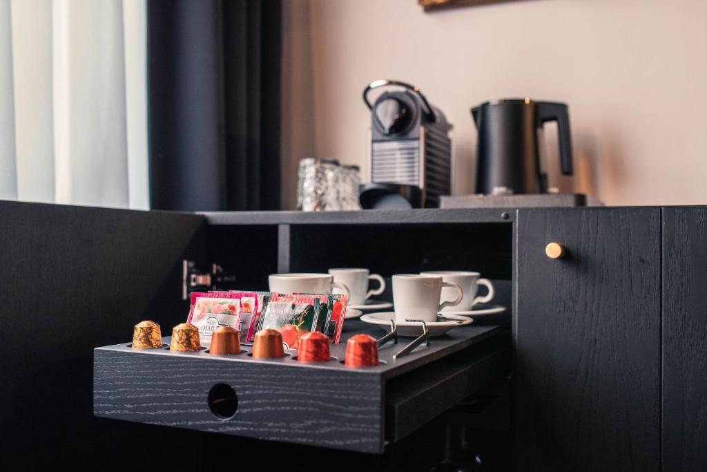 Set per la preparazione di tè e caffè presso Villa Conti