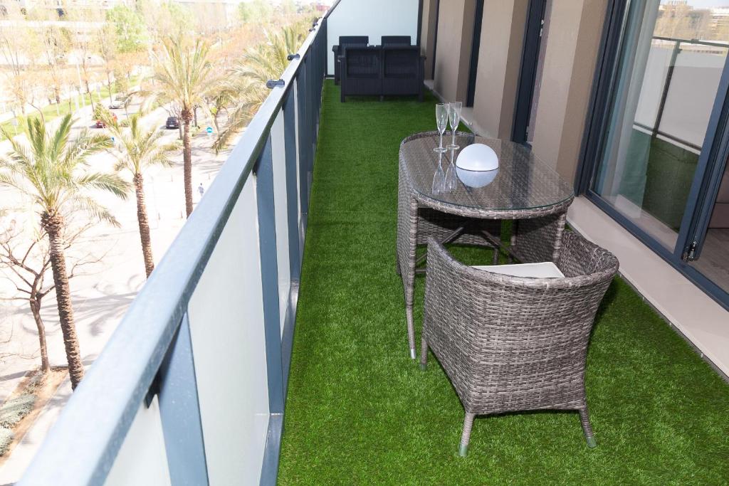 Balkón nebo terasa v ubytování UHC Salou Residencial