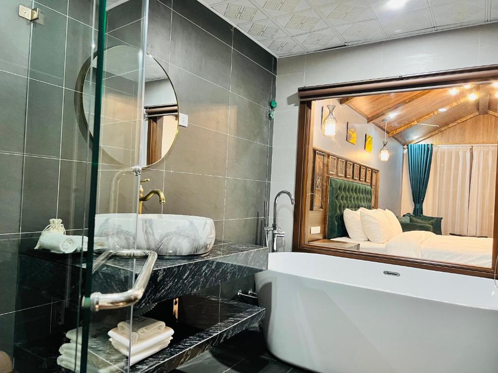 Phòng tắm tại Sapa Grand Hills Hotel Apartments