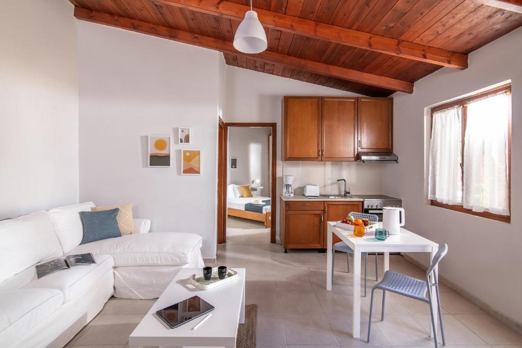 Kuchyň nebo kuchyňský kout v ubytování Diamanti Residence Beachside White apt-Ligaria