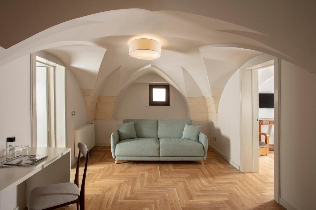 Posezení v ubytování Palazzo dei Tolomei