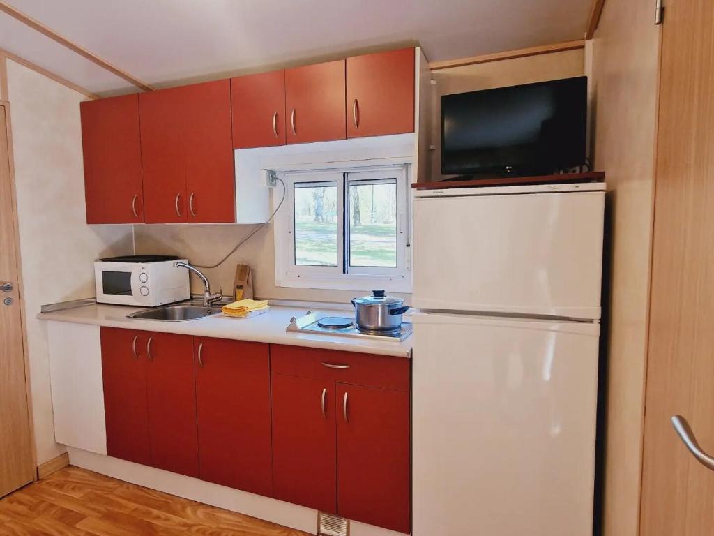 Kuchyň nebo kuchyňský kout v ubytování CAMPING RAMALES