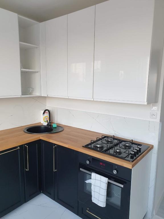 Kuchyňa alebo kuchynka v ubytovaní Apartament Stanley