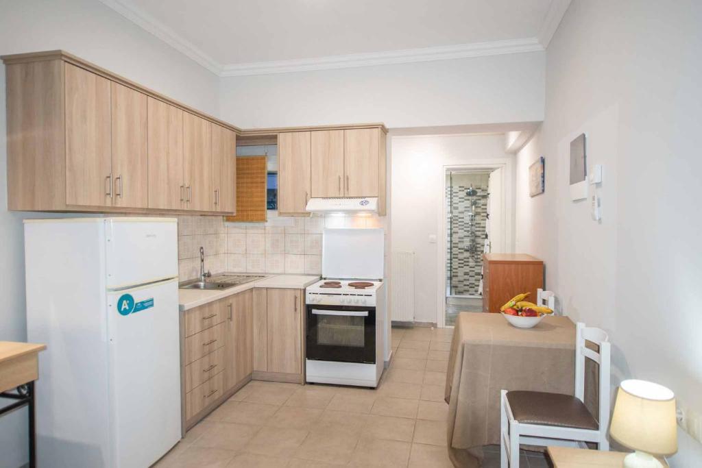 A kitchen or kitchenette at Lollas Studio 1 Acharavi Corfu