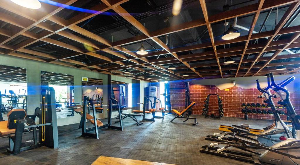 Fitness centrum a/nebo fitness zařízení v ubytování Noble Cebu Hotel