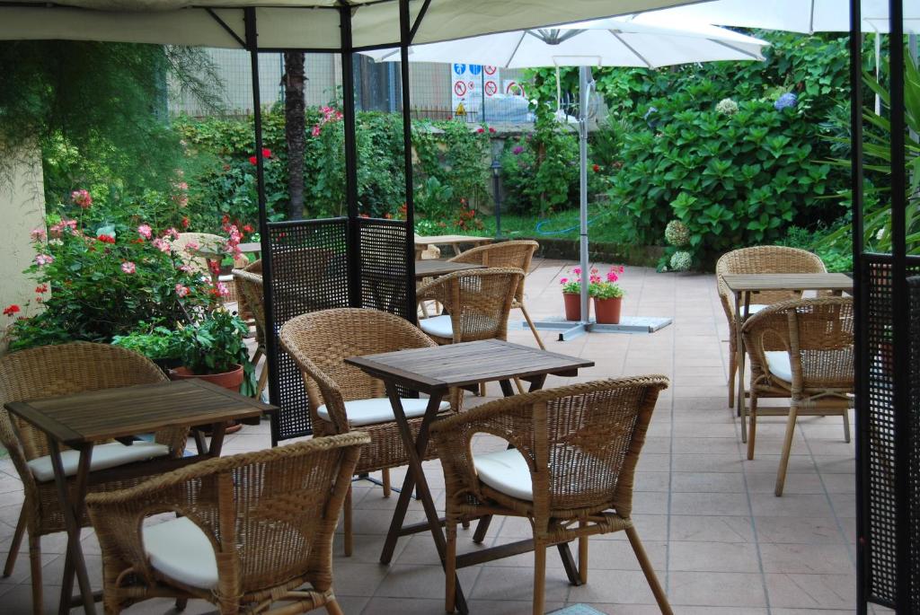 Zahrada ubytování Albergo Salerno