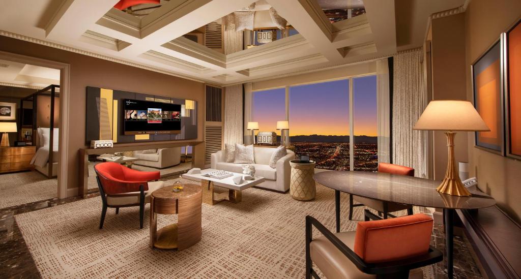 Posezení v ubytování Wynn Las Vegas