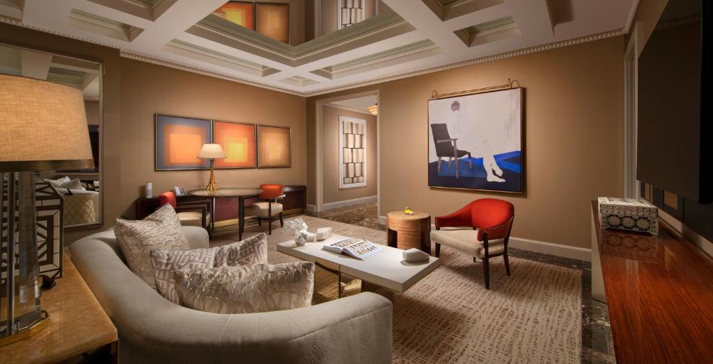 Posezení v ubytování Wynn Las Vegas